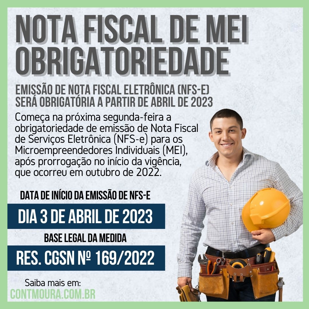 MEI: nota fiscal de serviço passa a ser obrigatória para categoria a partir  da próxima segunda-feira (3)